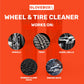 what the wheel and tire cleaner works on